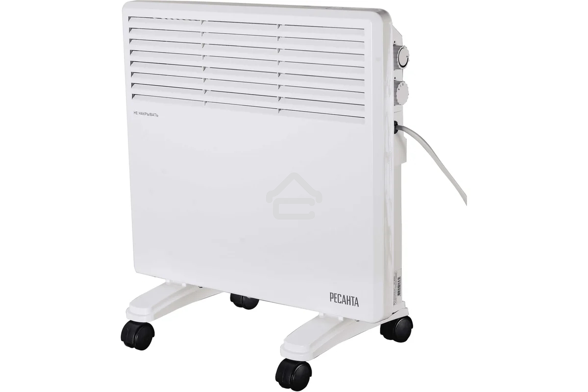 Конвектор Ресанта ОК-1000 белый, 1000 Вт, 15 м2, термостат
