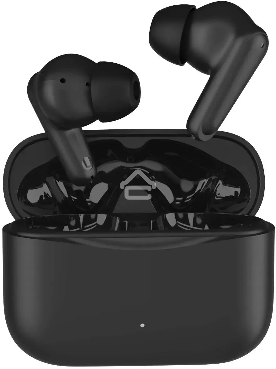 Гарнитура вкладыши Hyundai H-EP203 черный беспроводные bluetooth в ушной раковине (HEP203B)