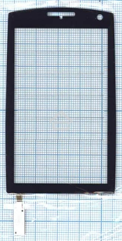 Сенсорное стекло (тачскрин) для Philips Xenium X815, черное