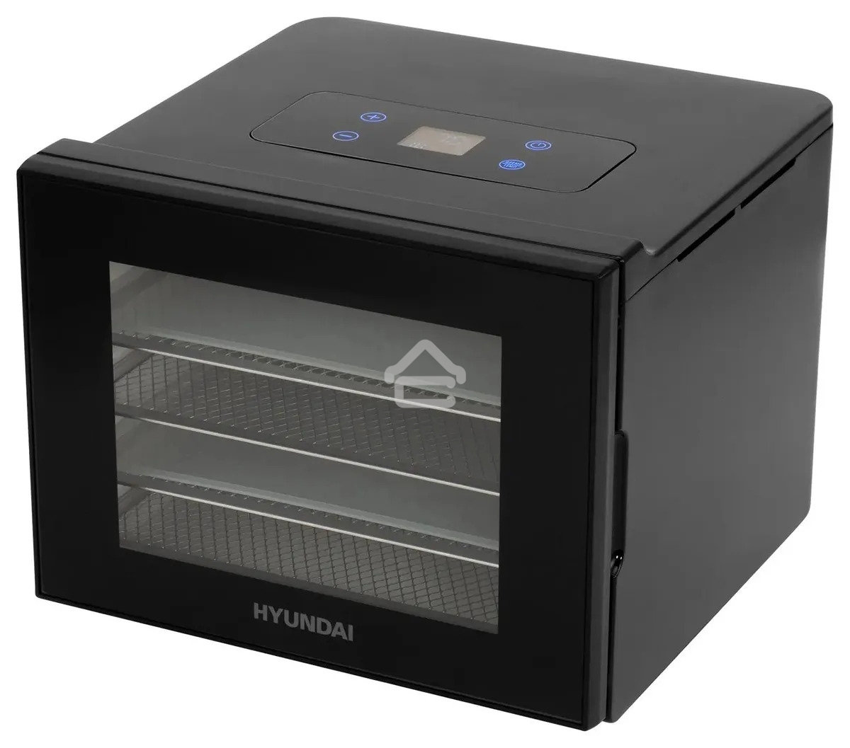 Сушка для фруктов и овощей Hyundai HYFD-1204 8под. 400 Вт, черный
