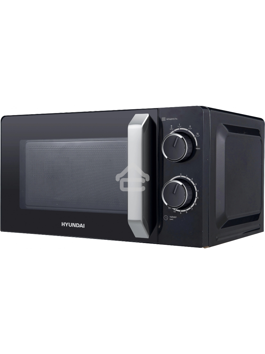 Микроволновая печь Hyundai HYM-M2052 черный, 20 л, 700 Вт, переключатели - поворотный механизм