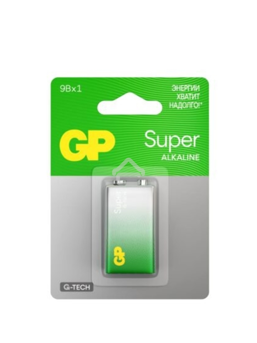 Алкалиновая батарейка GP Super Alkaline G-Tech 9V Крона - 1 шт. на блистере (1 шт.)