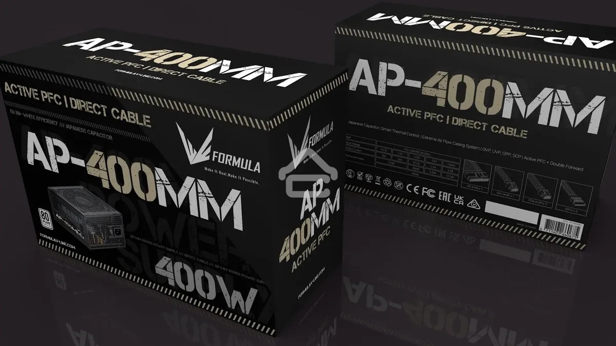 Блок питания Aerocool/Formula ATX 400W AP-400ММ 80 PLUS WHITE (20+4pin) APFC 120мм fan 6xSATA RTL