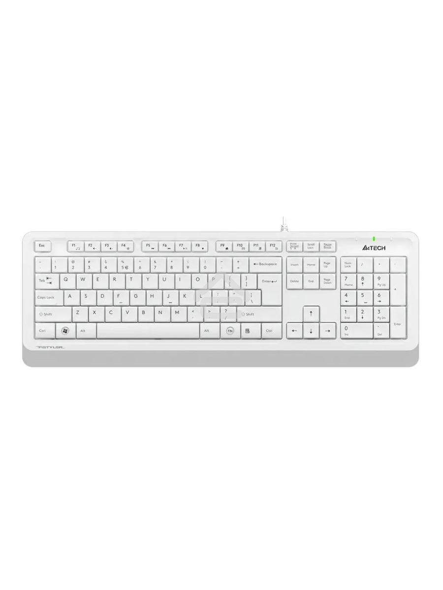 Клавиатура A4Tech Fstyler FK10 проводная, USB, белый/серый