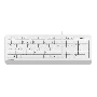 Клавиатура A4Tech Fstyler FK10 проводная, USB, белый/серый