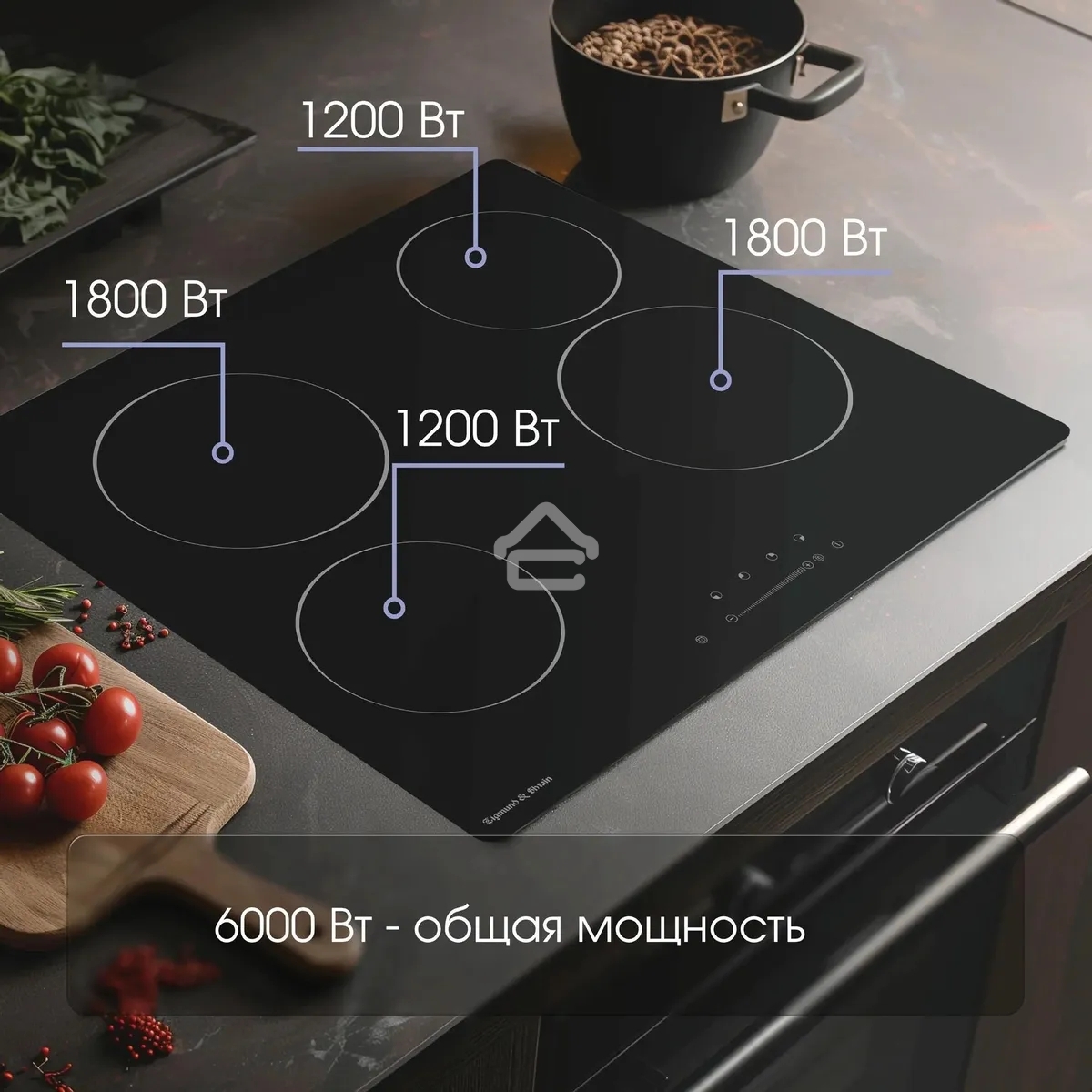 Электрическая варочная панель Zigmund & Shtain CN 42.6 B Hi-Light, независимая, черный