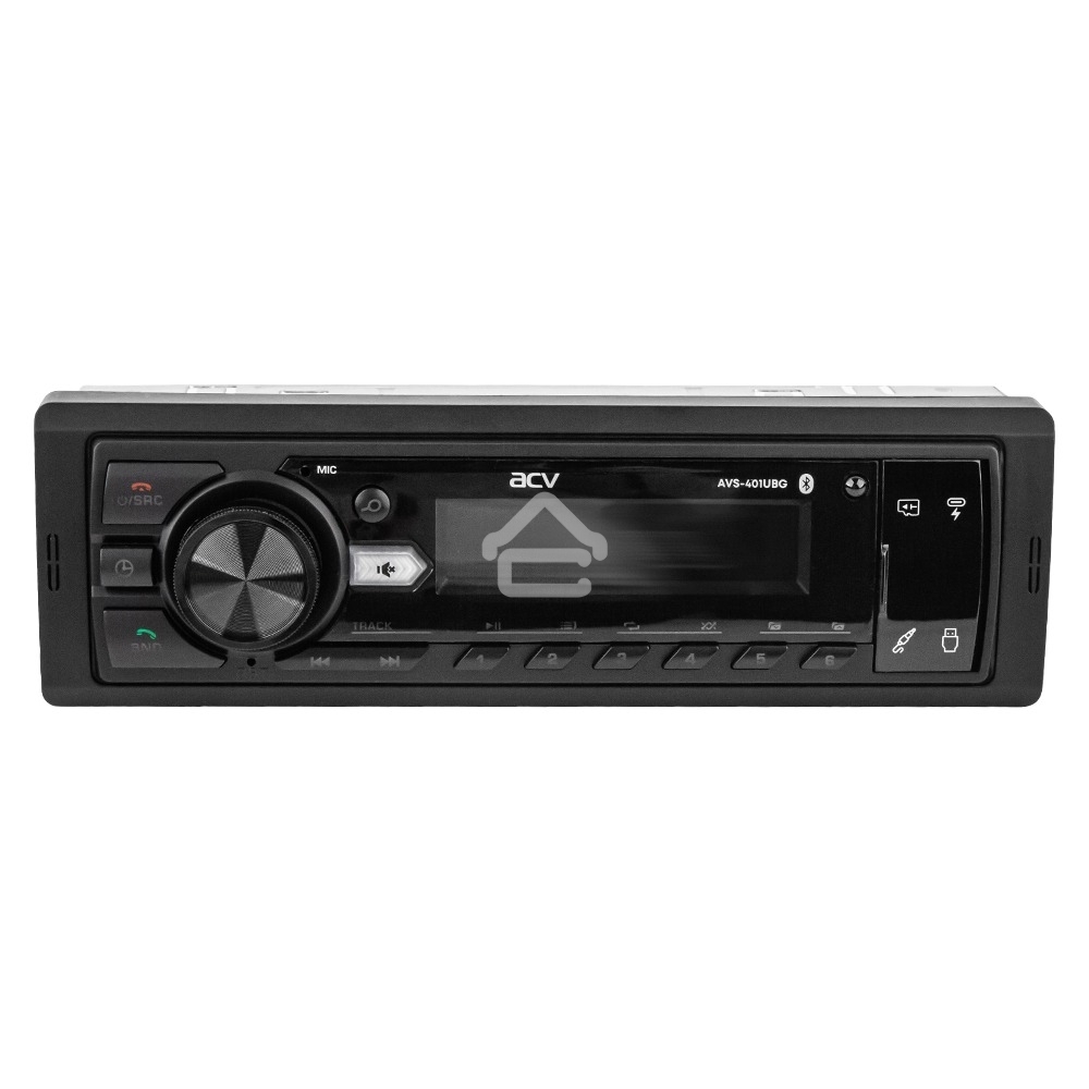 Автомагнитола ACV AVS-401UBG 1DIN 4x50Вт v5.0 AUX 2 (43342)