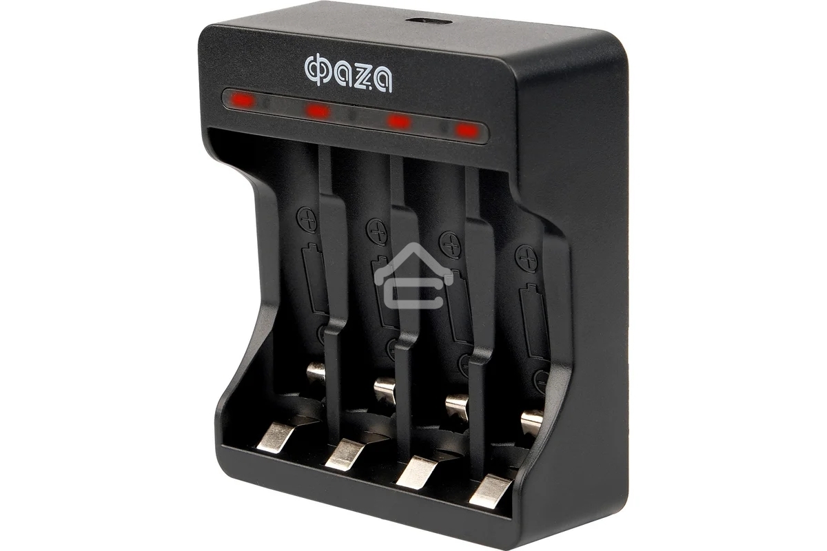 Устройство зарядное B-95USB Ni-Cd/Ni-MH (4хAA/4хAAA/1х9В) индикатор зарядки питание от USB кабель MicroUSB-USB в комплекте ФАZА 5038899