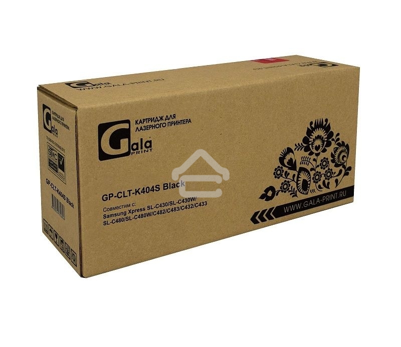 Картридж лазерный GalaPrint GP-CLT-K404S черный (1500 стр) для Samsung Xpress SL-C430/SL-C430W/SL-C480/SL-C480W/C482/C483/C432/C433