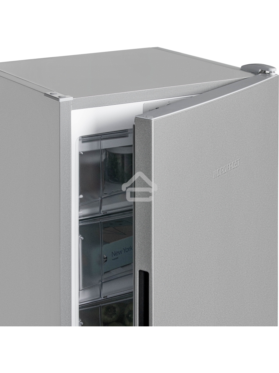 Морозилка Nordfrost DF 268 SAP, серебристый, 256л, 6 ящика