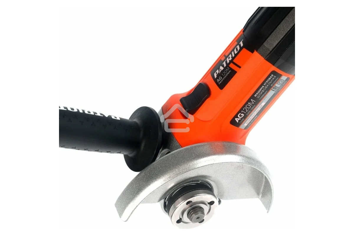 Угловая шлифовальная машина PATRIOT AG 120Mвибро, пылезащищенная. 720 Вт, Диск 125 мм, 11000 об/мин