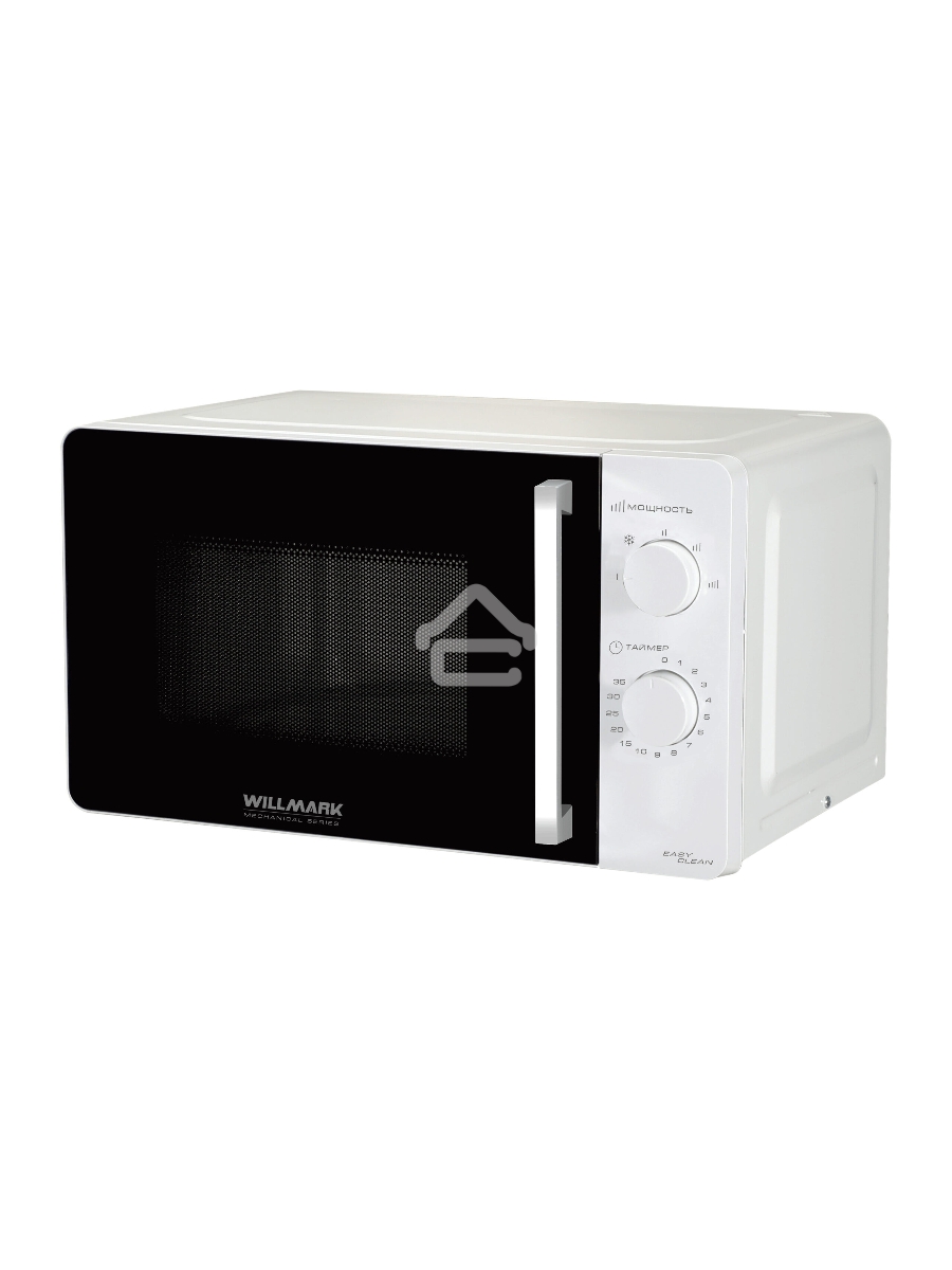 Микроволновая печь Willmark WMO-281XW белый, 20 л, 700 Вт, переключатели - поворотный механизм
