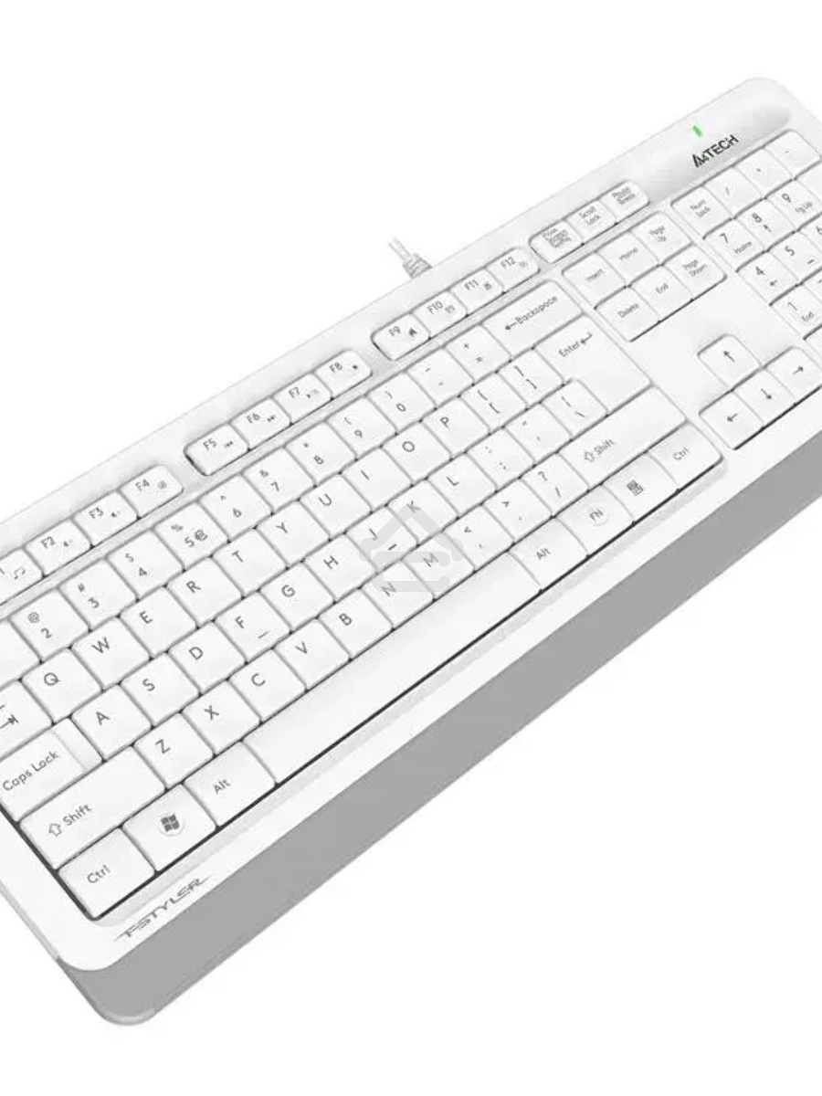 Клавиатура A4Tech Fstyler FK10 проводная, USB, белый/серый