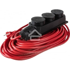 Удлинитель Power Cube PC-3G-3B-20(IP), 16А, 3р с/з, 20м, IP44