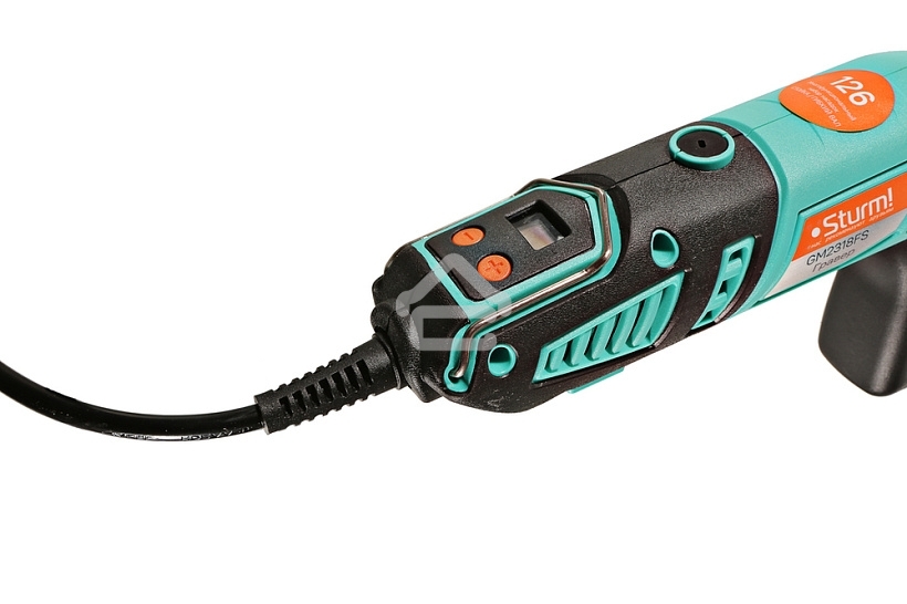 Прямошлифовальная машина (гравер) Sturm! GM2318FS 180Вт, гибкий вал, LCD-дисплей,126аксс,рег оборотов