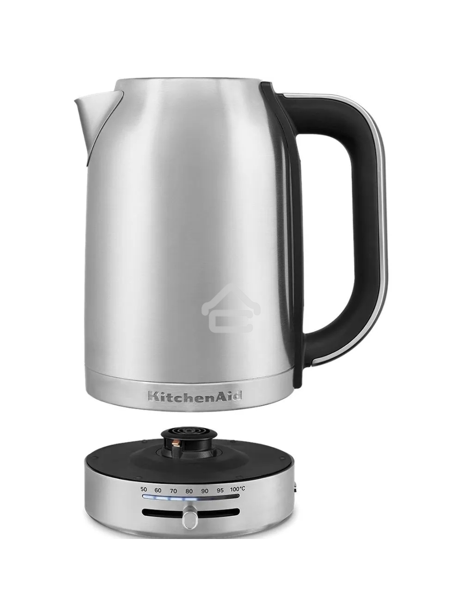 Чайник электрический KitchenAid 5KEK1701ESX стальной, 1,7 л, 2400 Вт