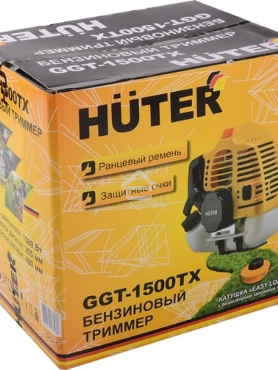 Триммер бензиновый Huter GGT-1500TX 1500Вт неразбор.штан. реж.эл.:леска/нож (может отгружаться со штангой модели GGT-2900T, GGT-2500T 70/2/14)