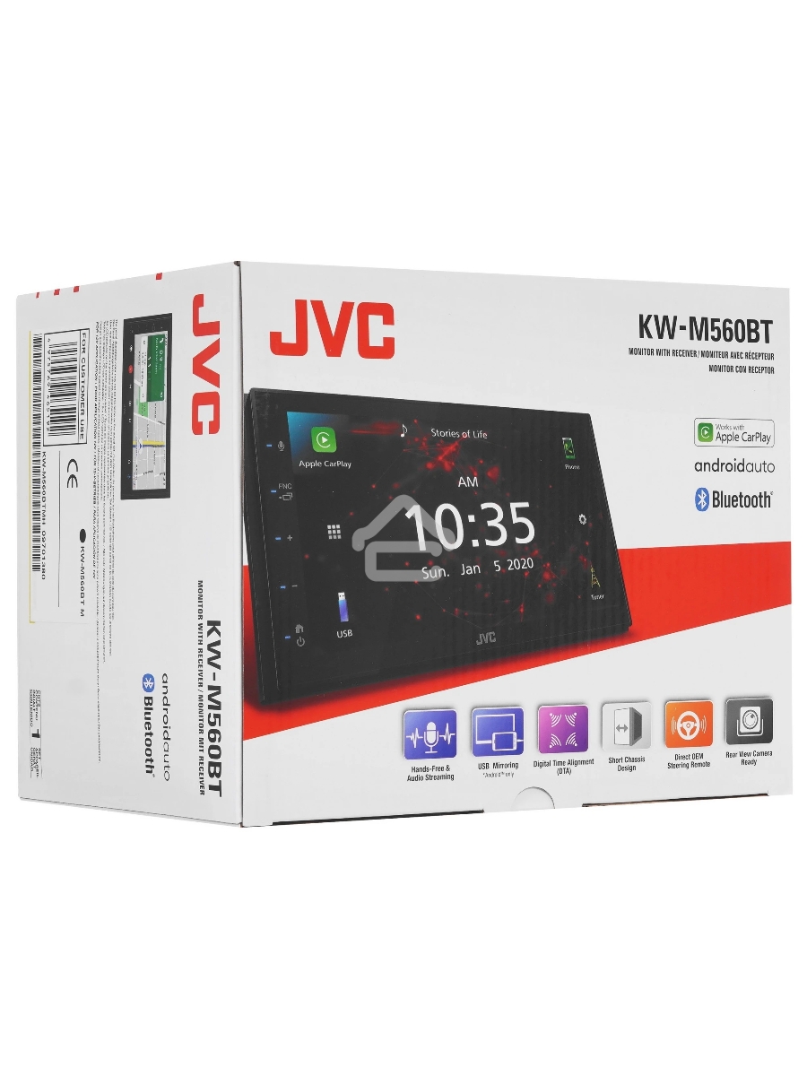 Автомагнитола JVC KW-M560BT 2DIN 4x50Вт