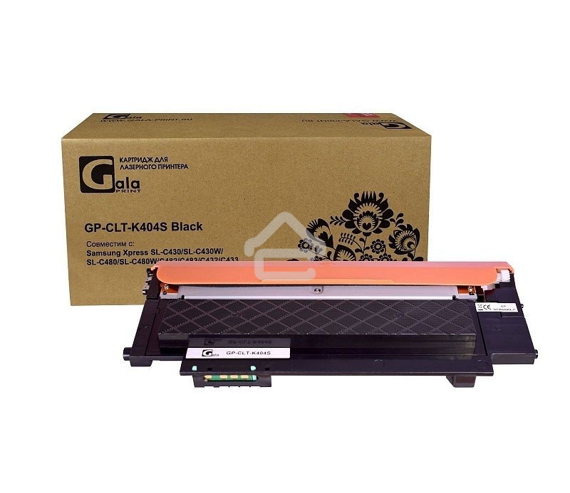 Картридж лазерный GalaPrint GP-CLT-K404S черный (1500 стр) для Samsung Xpress SL-C430/SL-C430W/SL-C480/SL-C480W/C482/C483/C432/C433