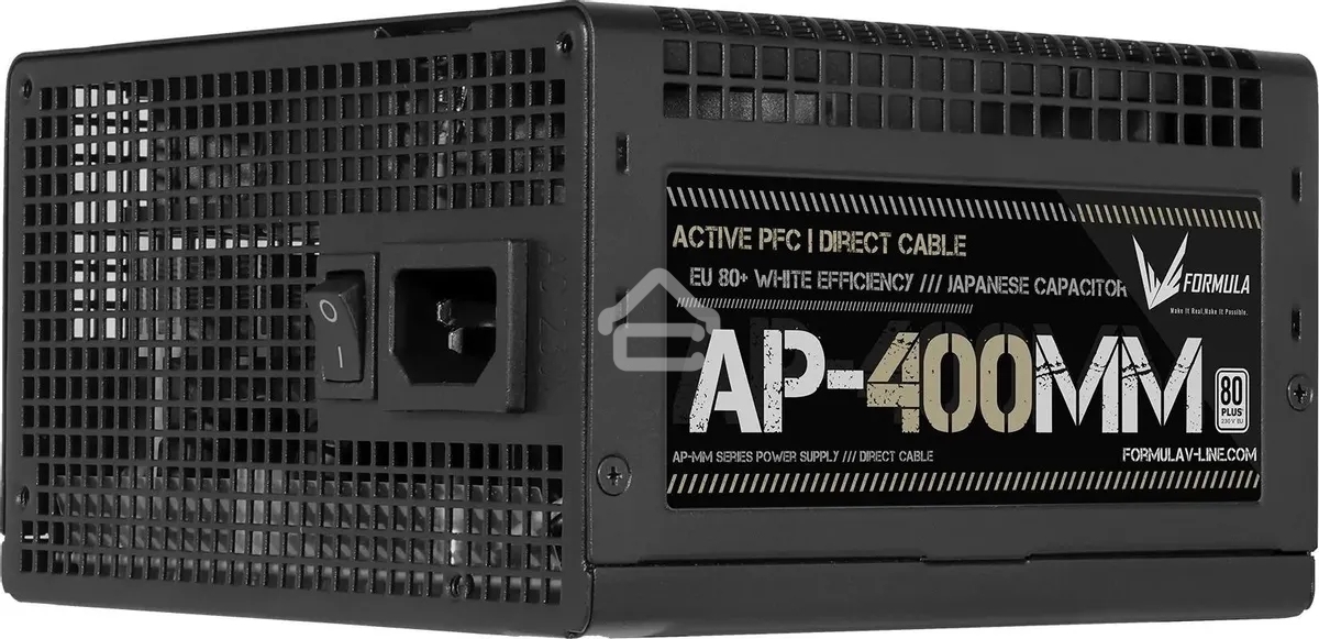 Блок питания Aerocool/Formula ATX 400W AP-400ММ 80 PLUS WHITE (20+4pin) APFC 120мм fan 6xSATA RTL