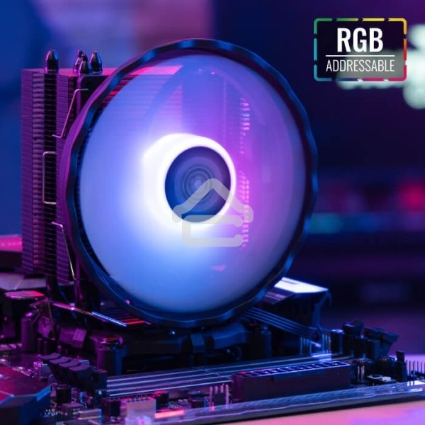 Кулер для процессора AeroCool / Formula Rave 4 ARGB черный, 120 мм, алюминий/медь, 1800 об/мин, 27 дБ, 4 pin, 130 Вт, 135 мм