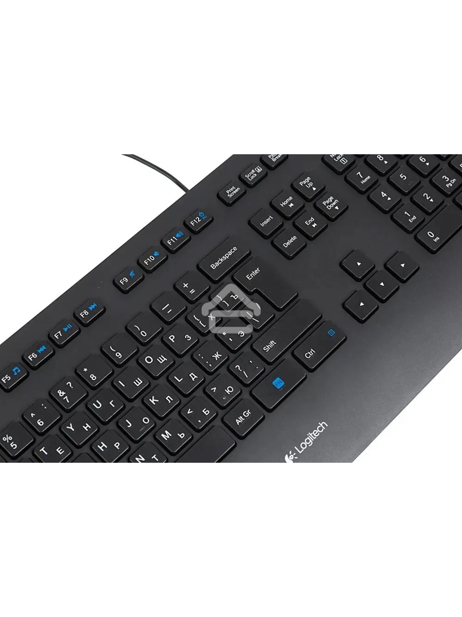 Клавиатура Logitech Keyboard K280E (920-005215) проводная USB черный