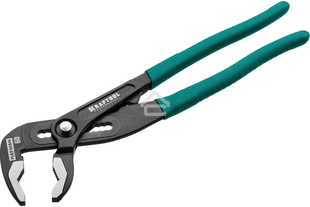 Клещи переставные Kraftool 22353-25 Bulldog Cr-V, max захват 60мм, губки 6мм, 250мм