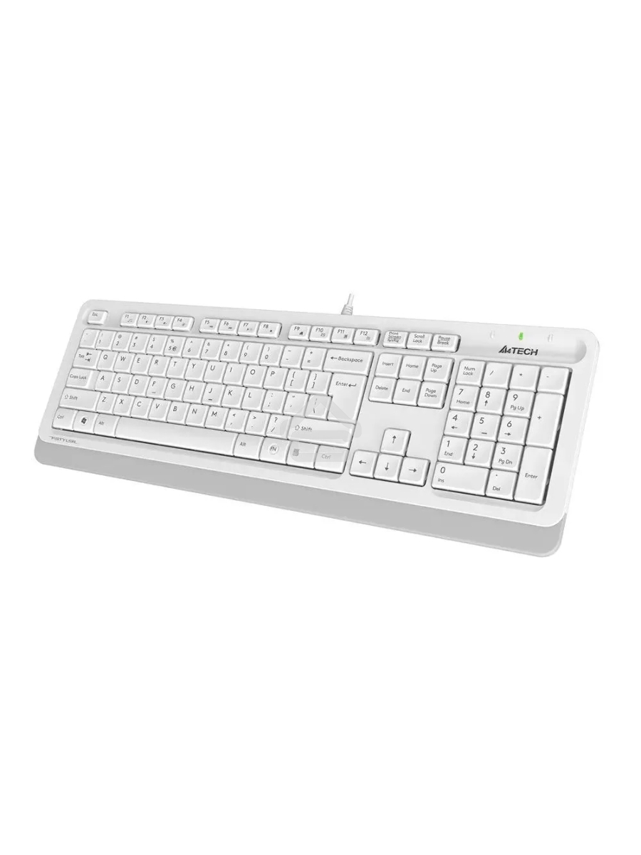 Клавиатура A4Tech Fstyler FK10 проводная, USB, белый/серый