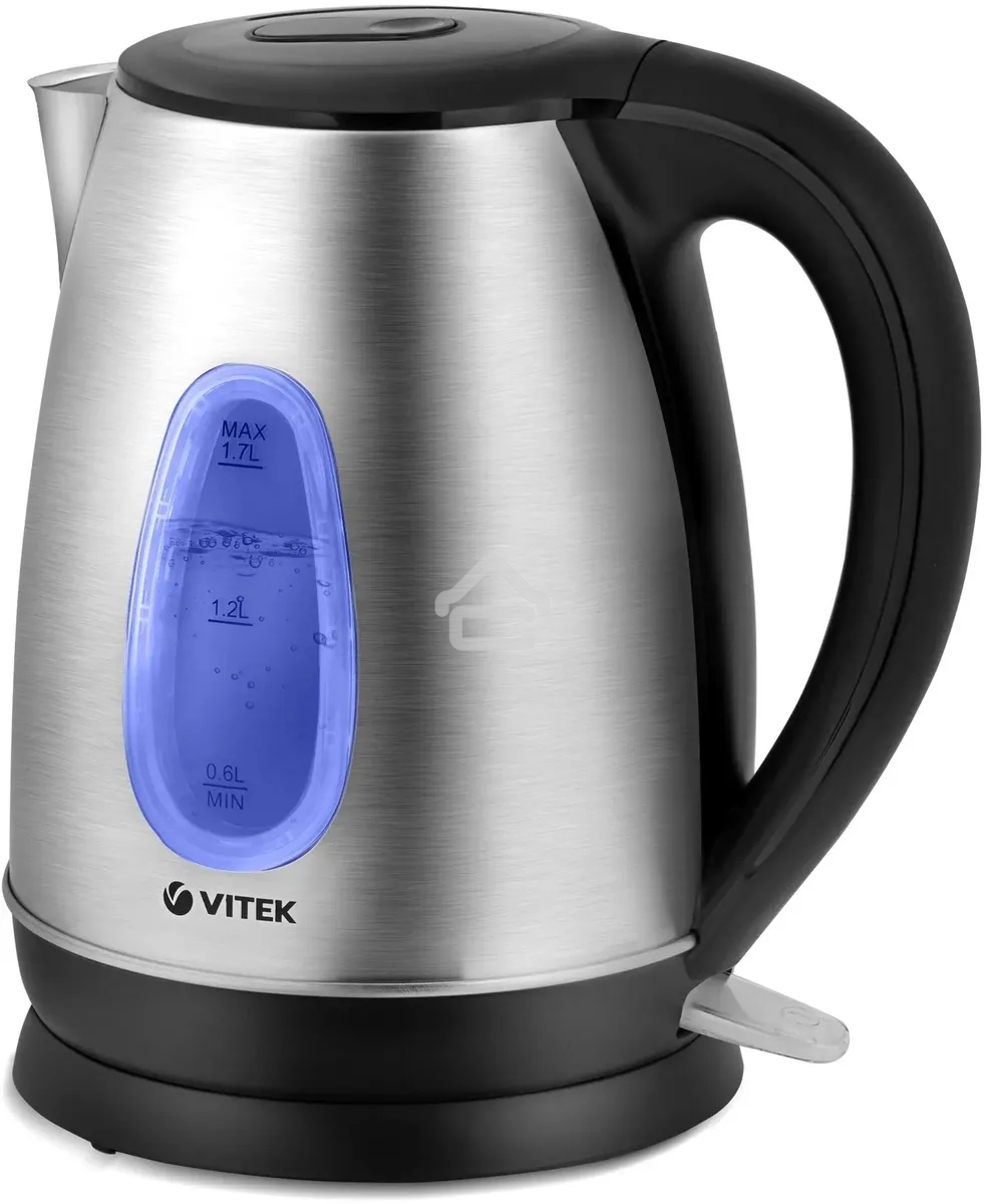 Чайник электрический Vitek VT-7039, 2200Вт, серебристый и черный