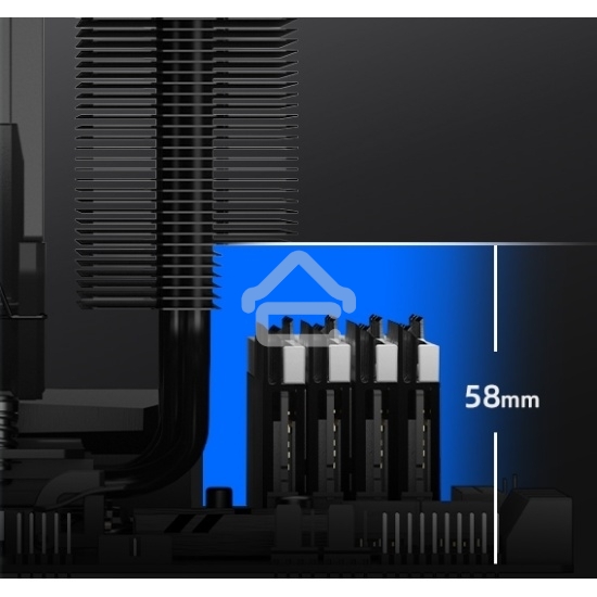 Устройство охлаждения(кулер) ID-Cooling Frozn A720 черный 140мм алюминий+медь 2000rpm 33.5db 4-pin 300W 163мм