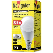 Лампа светодиодная Navigator NLL-G45-8.5-230-4К-E14