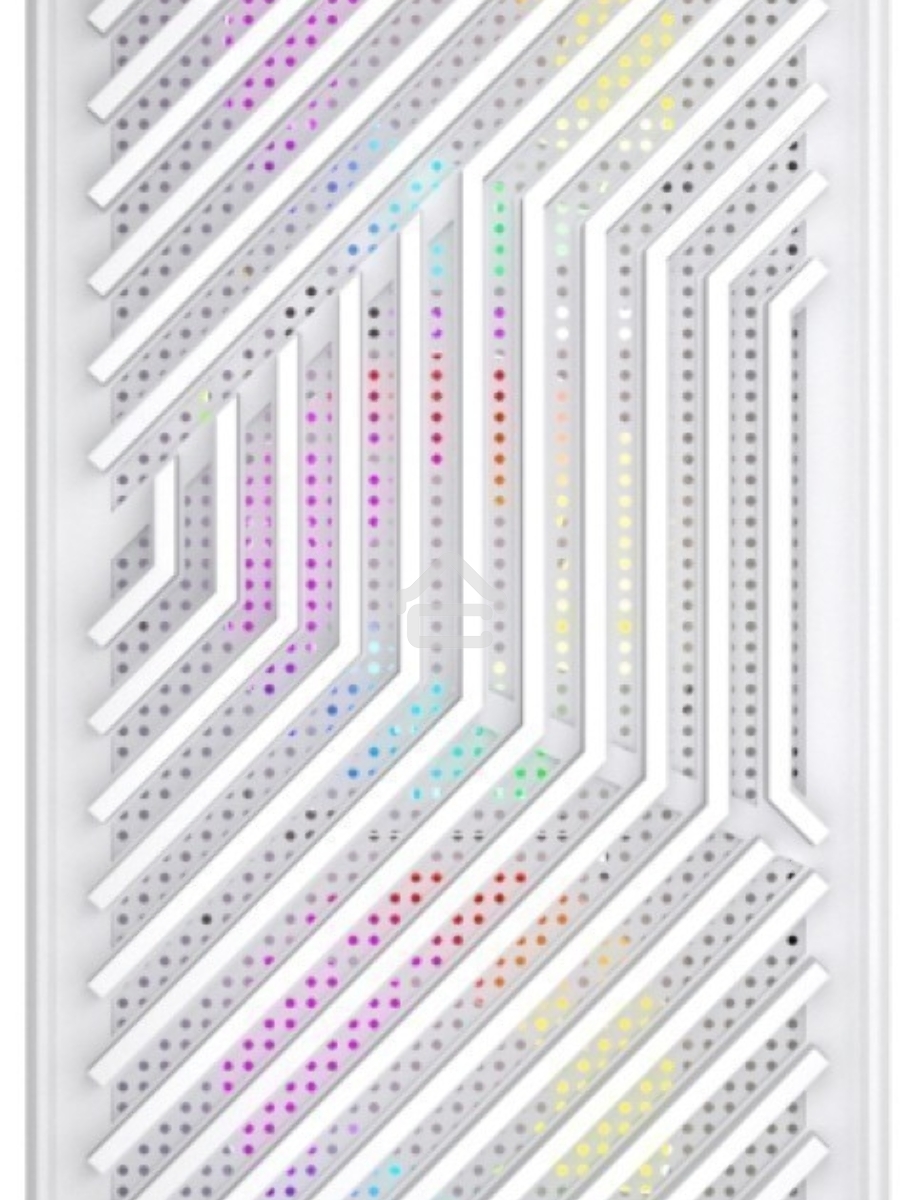Компьютерный корпус 1STPLAYER TRILOBITE T5 White / mATX, TG / 4x120mm LED fans inc. / T5-WH-4F1-W