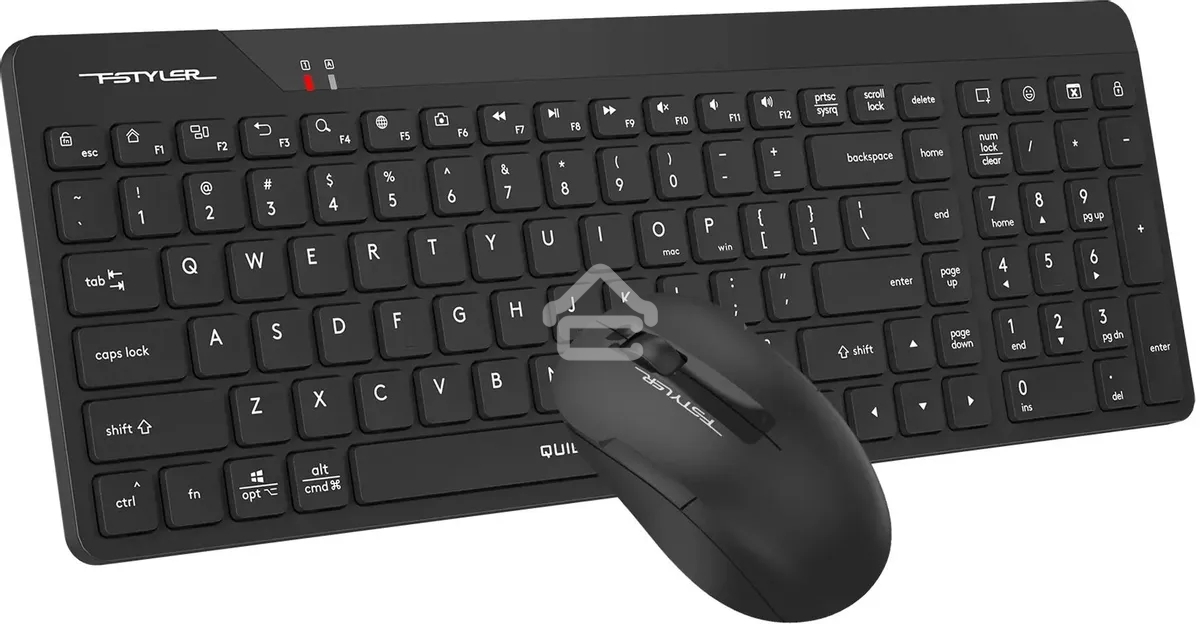 Комплект клавиатура + мышь A4Tech Fstyler FG2300 Air2 клав:черный мышь:черный USB беспроводная slim