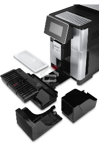 Кофемашина автоматическая DeLonghi ECAM610.75.MB черный/серебристый, исп. кофе - молотый/зерновой, 2.2 л, 1450 Вт, 19 Бар
