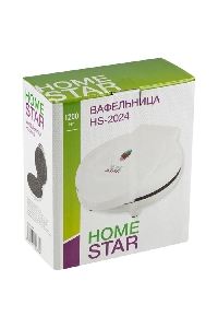 Вафельница HOMESTAR HS-2024 белый 1200Вт