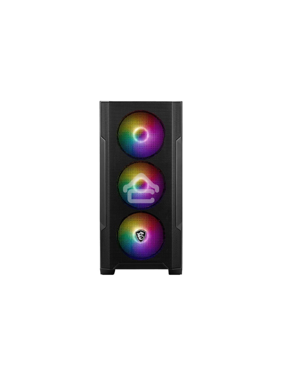Компьютерный корпус MSI MAG FORGE M100A, Mini-Tower, Black 4x120mm