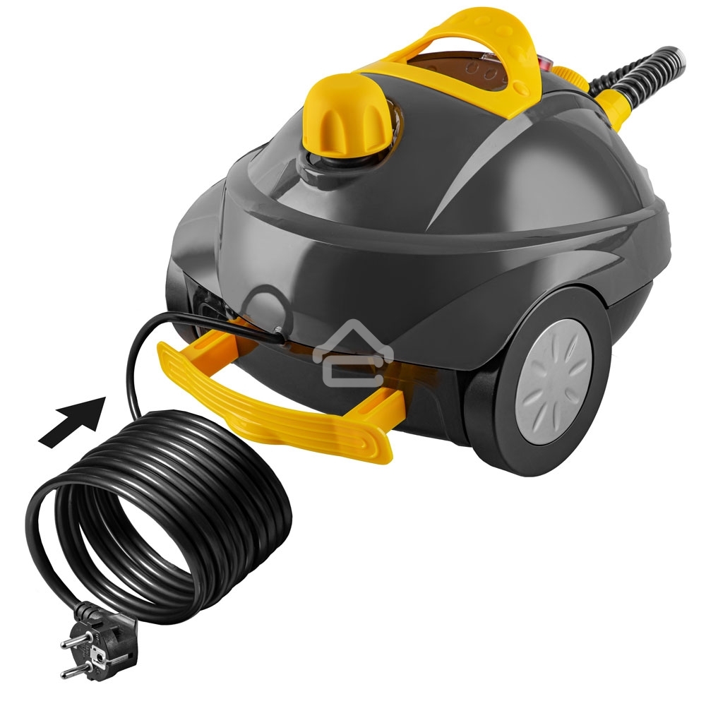 Универсальный отпариватель-пароочиститель Endever Odyssey Q-808, темно-серый/желтый, мощность 1500 Вт, 3,5 бар, бак 700 мл, 85 г/мин, 2  шт/уп.