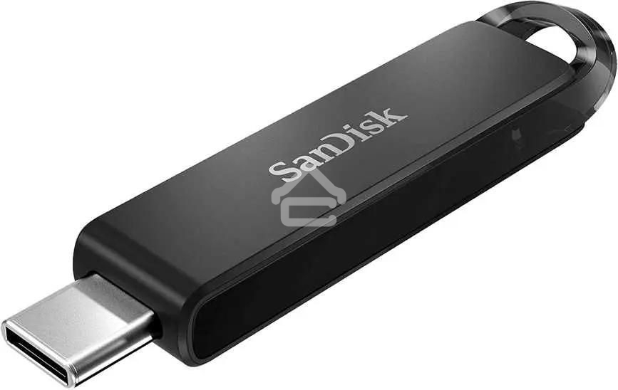 Флешка USB SanDisk CZ460 Ultra (SDCZ460-064G-G46), 64Gb, USB Type-C, R/W 150/30, черный