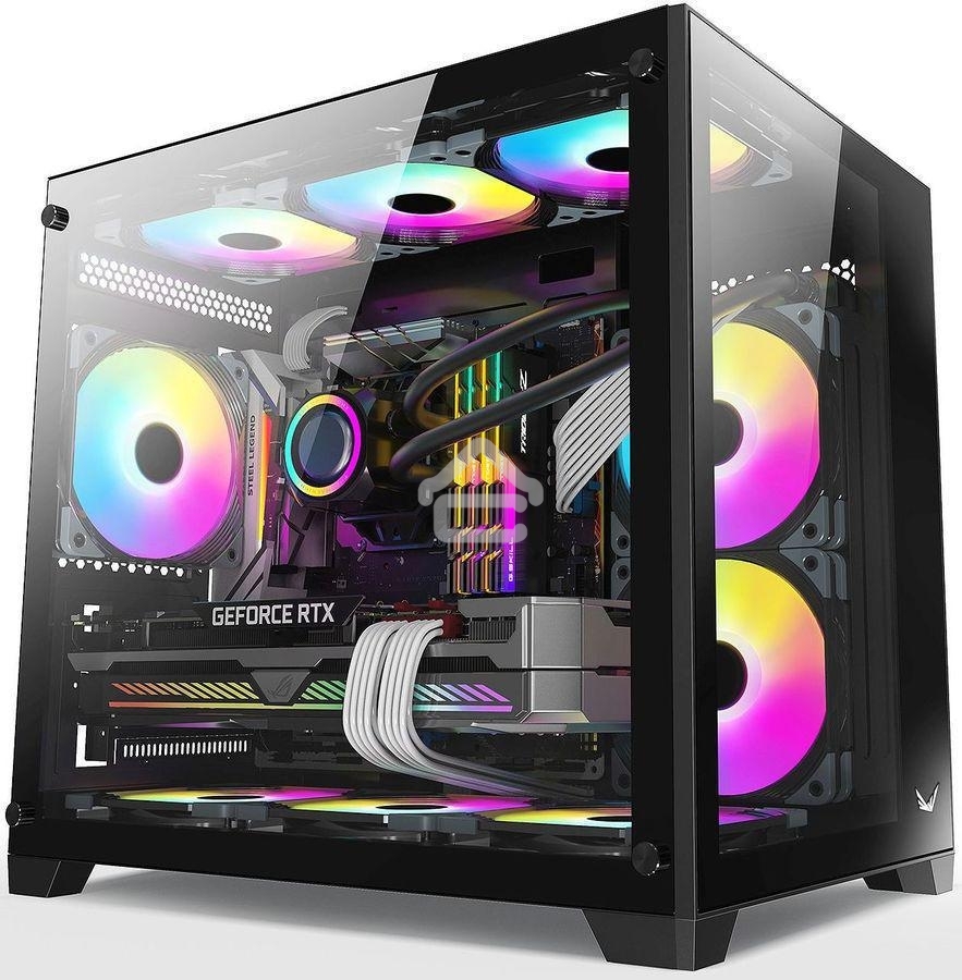 Компьютерный корпус AeroCool/Formula Crystal Z5 черный без БП mATX 1x120мм 2xUSB 2.0 1xUSB 3.0 audio bott PSU