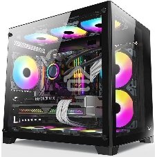 Компьютерный корпус AeroCool/Formula Crystal Z5 черный без БП mATX 1x120мм 2xUSB 2.0 1xUSB 3.0 audio bott PSU