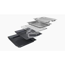 Духовой шкаф Bosch HSG7361B1 Home Connect!! Serie 8, черный, 21 режим + комбинированные режимы, функция приготовление на пару 100%, 4-слойное остекление, 3 цветных текстовых TFT-дисплея 2,5