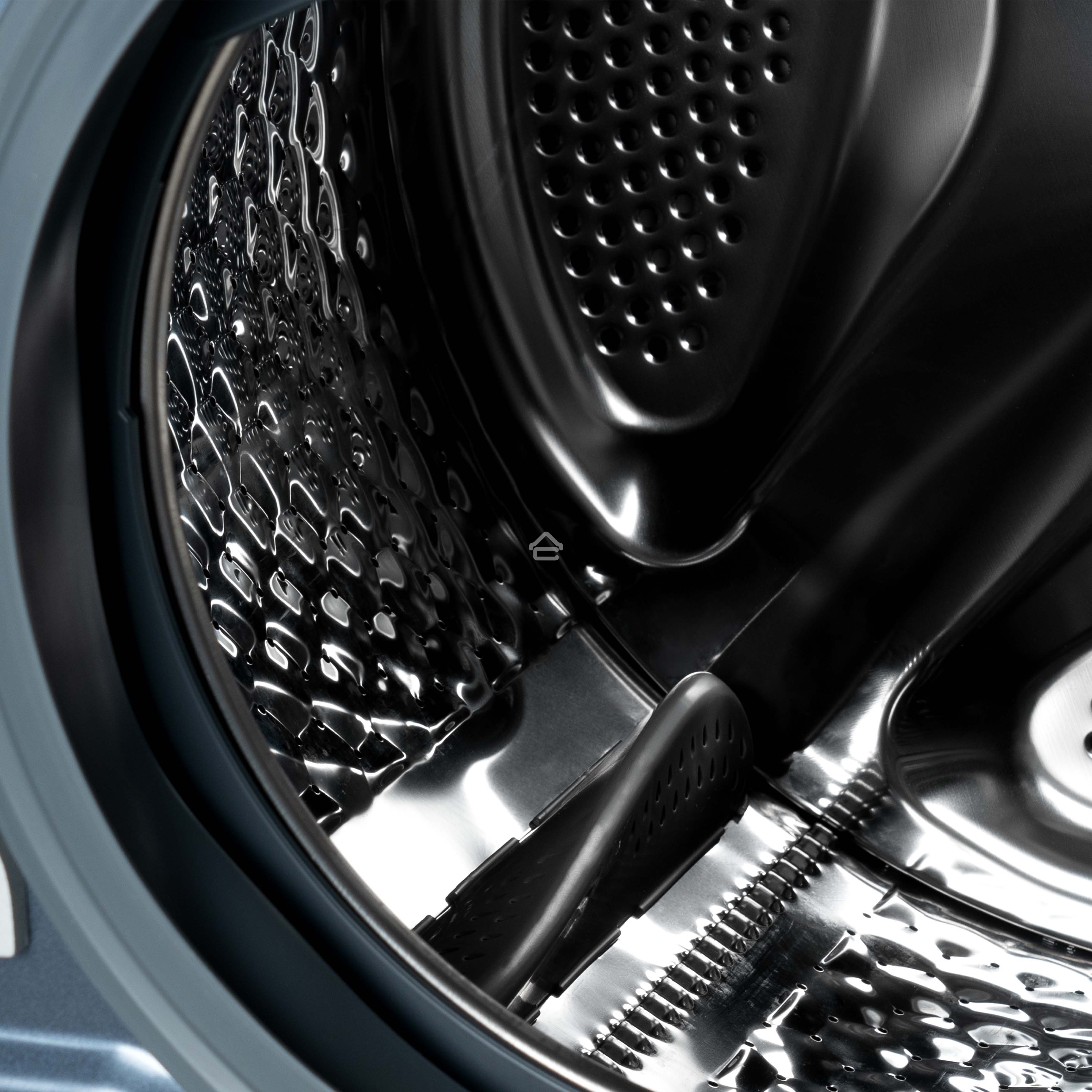 Стирально-сушильная машина Бирюса WMD-SM812/03 W перламутровый синий, загрузка фронтальная 8 кг, 1200 об/мин, класс: А+++