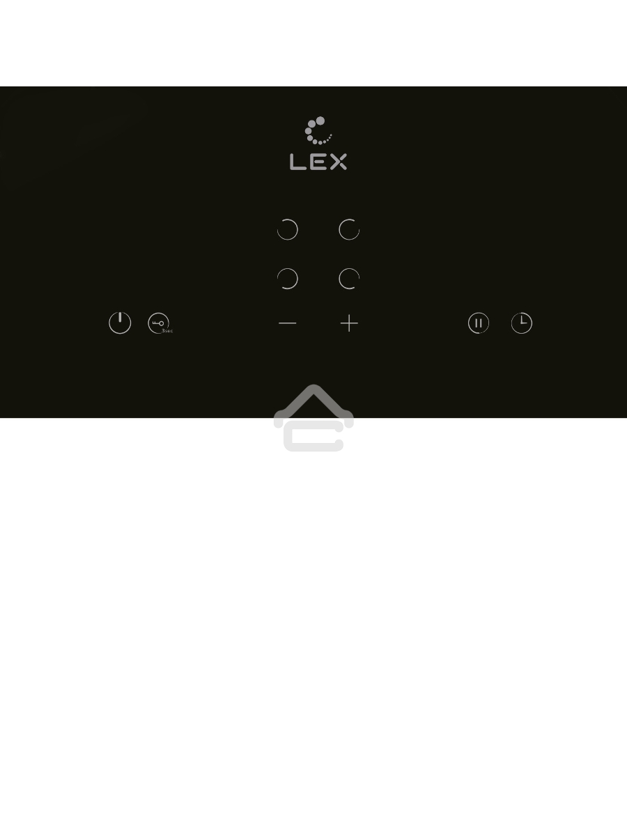 Электрическая варочная панель LEX EVH 640A BL Hi-Light, независимая, черный