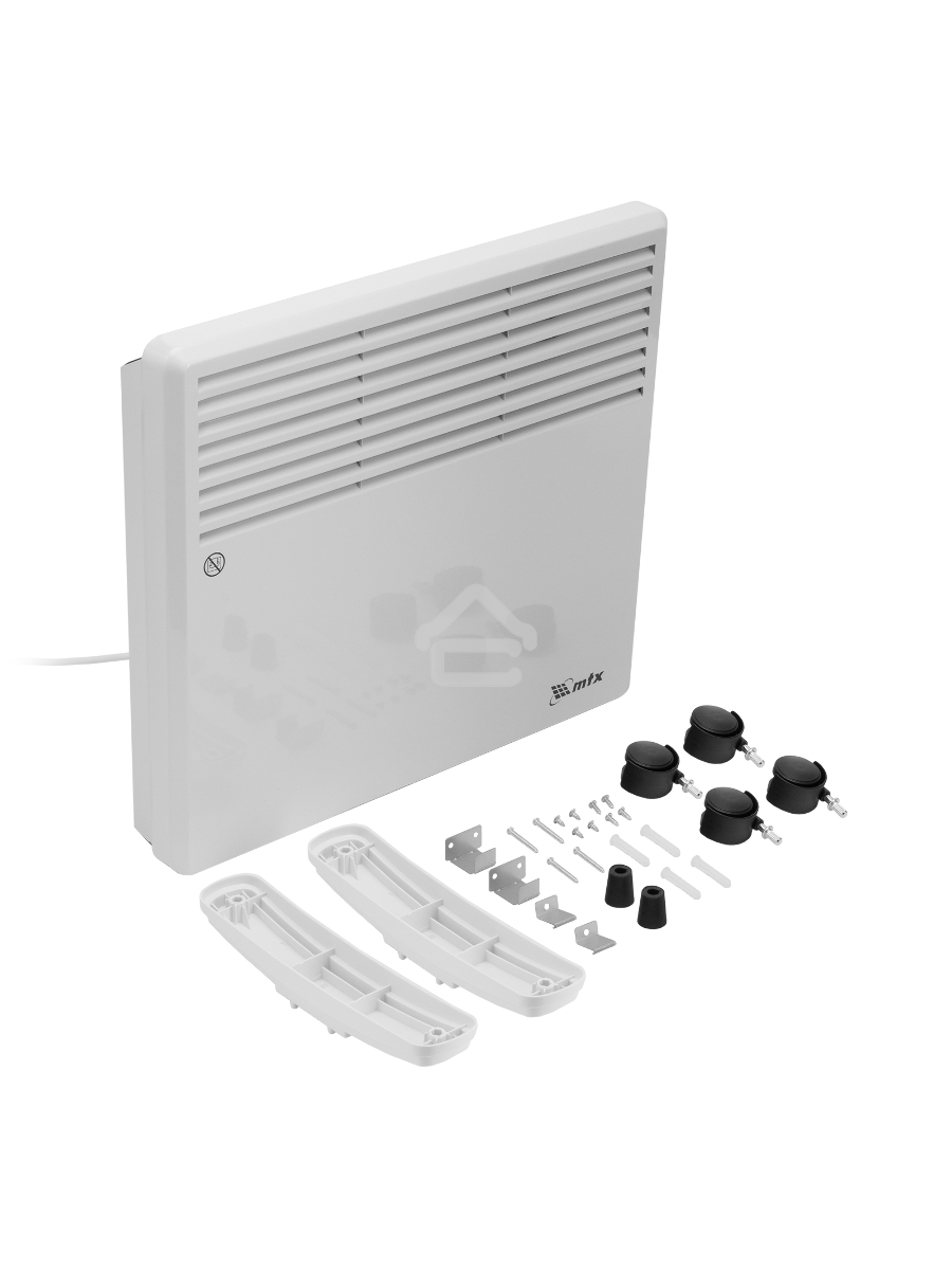 Конвектор электрический MTX CH-1000, белый, 1000 Вт, 10 м2, термостат