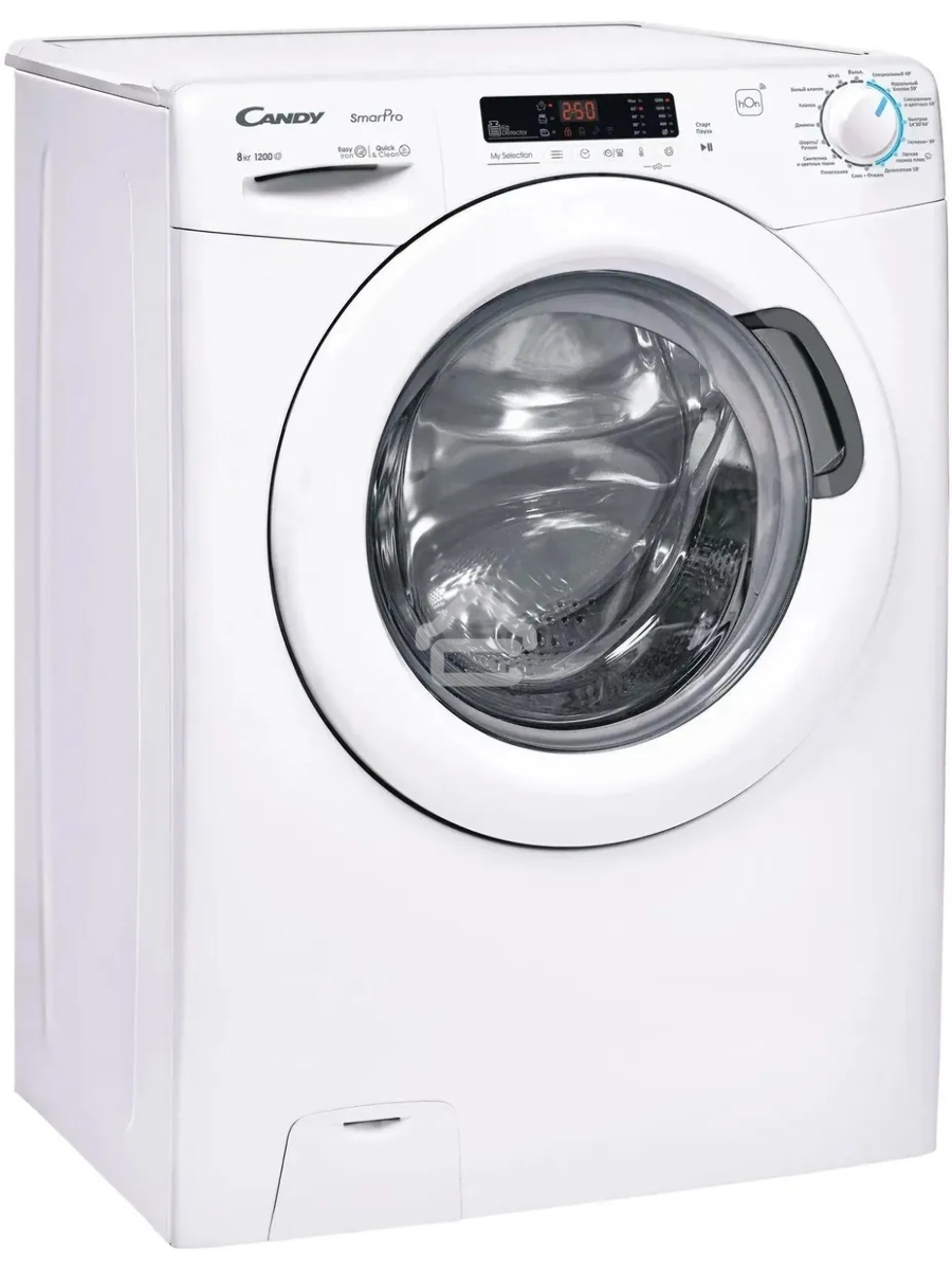 Стиральная машина CANDY CSH44283DW/2-07 белый, загрузка фронтальная 8кг, 1200 об/мин., класс: А