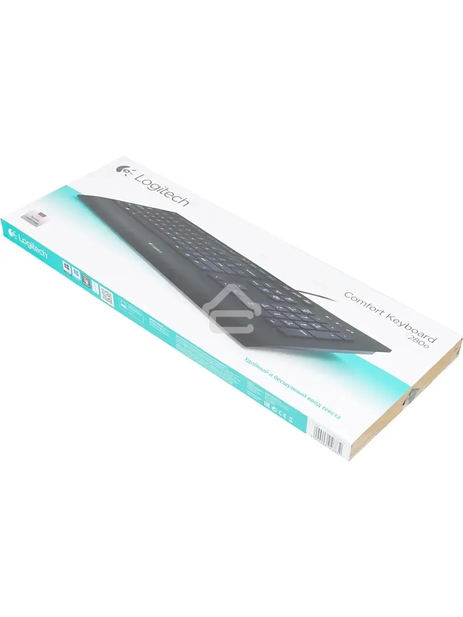 Клавиатура Logitech Keyboard K280E (920-005215) проводная USB черный