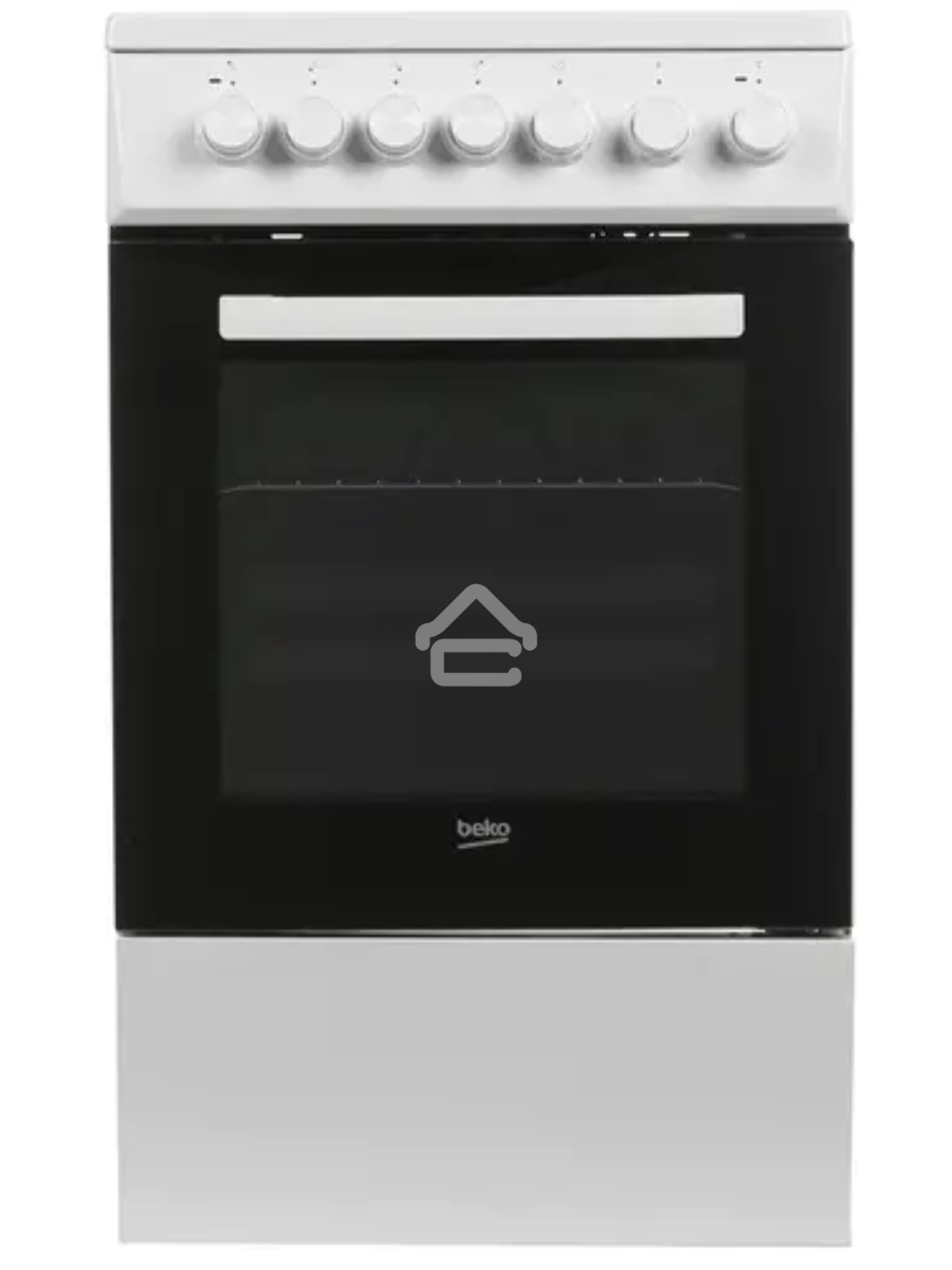 Плита электрическая Beko FSE57110GW белый, конфорок 4 шт, духовка 55 л, гриль, 50 см x 85 см x 60 см