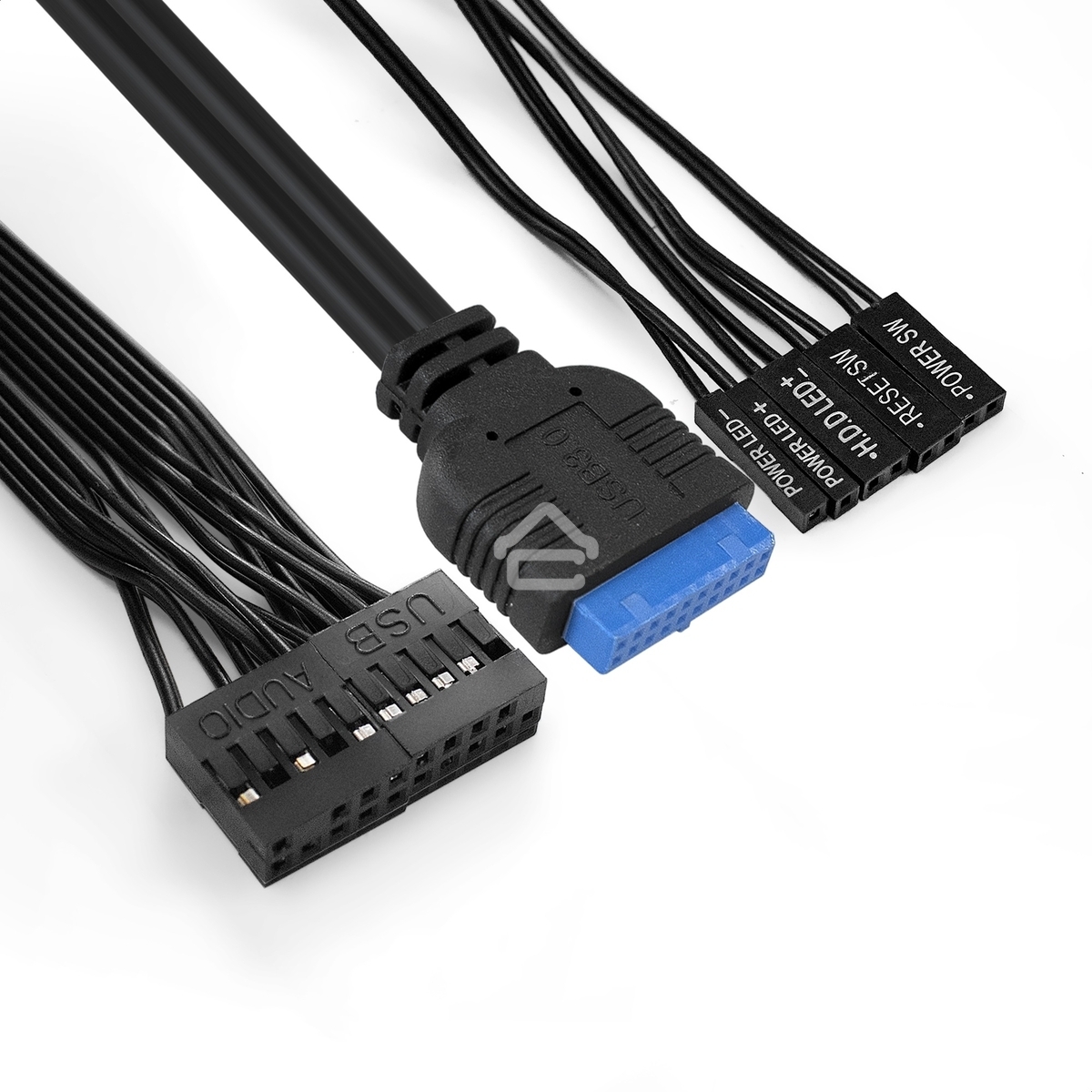 Компьютерный корпус Minitower ExeGate BA-204U (mATX, без БП, 2*USB+2*USB 3.0, аудио, черный)