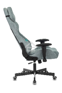 Кресло игровое Бюрократ VIKING KNIGHT LT28 FABRIC серо-голубой крестовина металл/пластик
