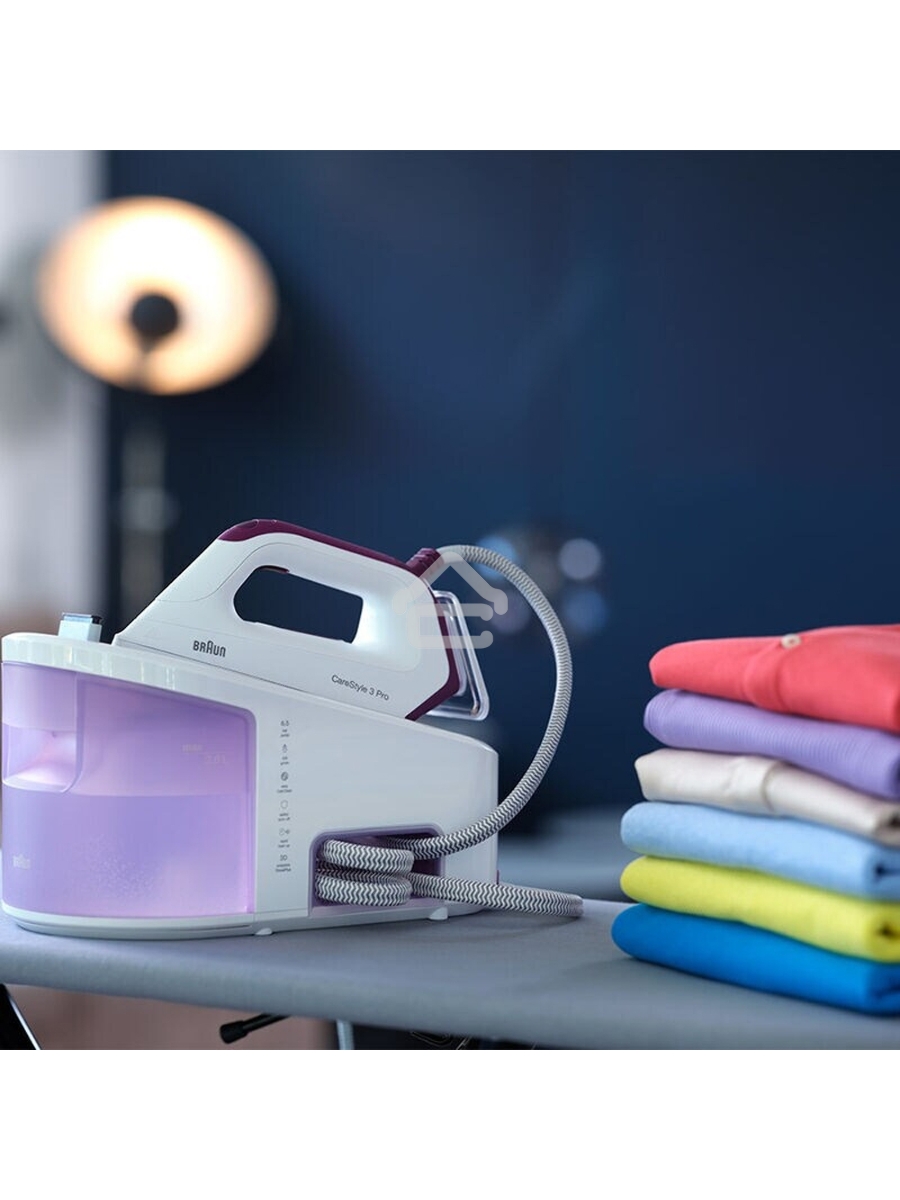Парогенератор Braun IS3155VI фиолетовый/белый, 2400 Вт